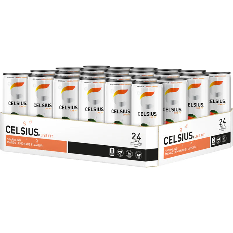 Celsius Mango Lemonade 24 kpl pakkaus